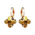 Earrings "Byzantine Cross (Metallic Sunshine)" with Swarovski™ crystals